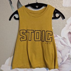 Stoic muscle crop tank size small